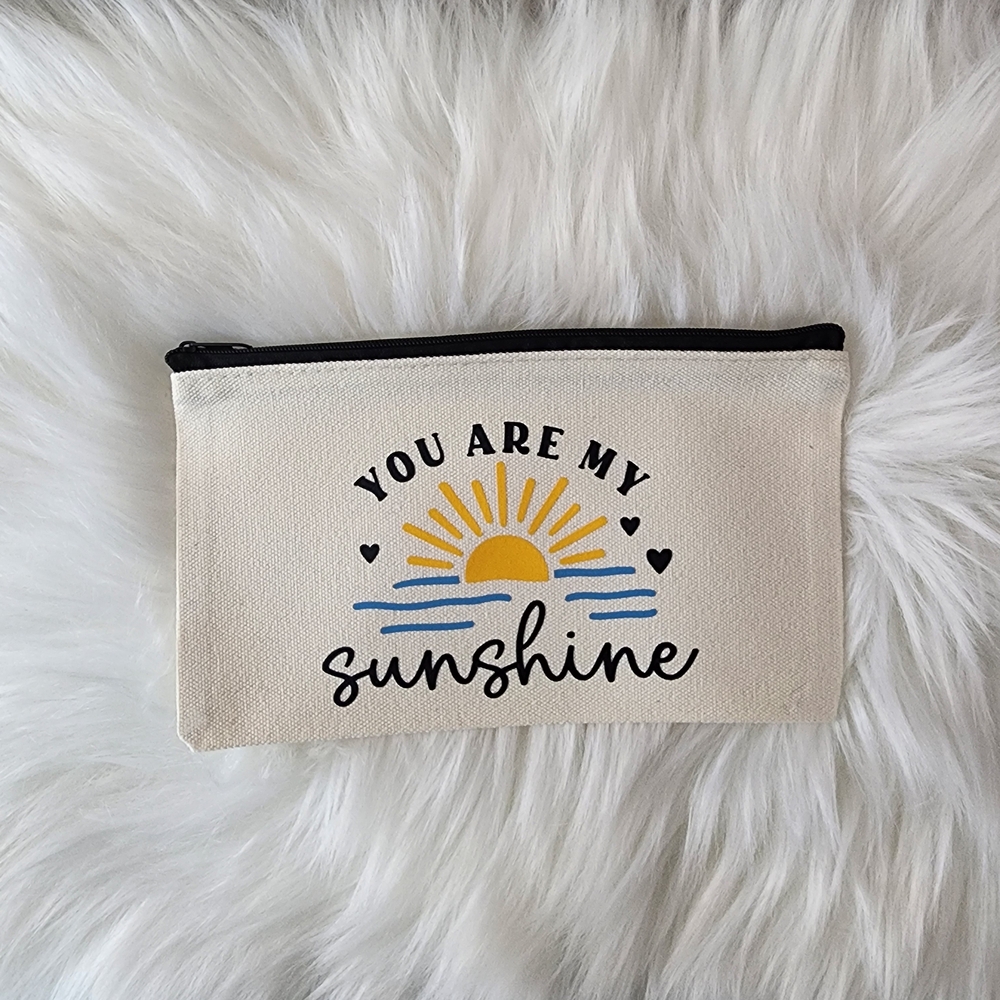 Set of 3 Canvas Bags with Inspirational Prints You Are My Sunshine - Picture 4 of 13